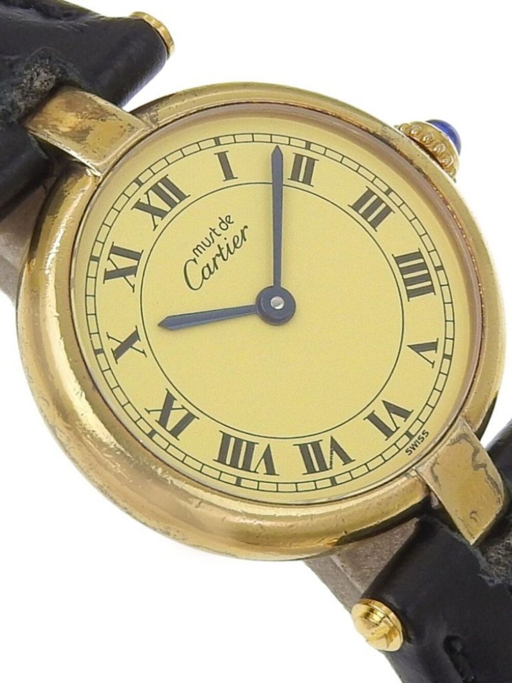 CARTIER Must Vendome Watches 590004 Vermeille cal.90 gold goldDial Silver9... - Picture 10 of 13